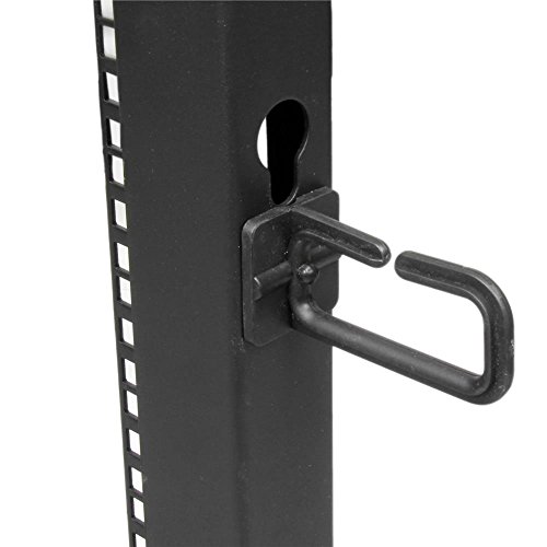 StarTech.com 25U Adjustable Depth Open Frame 4 Post Server Rack Cabinet - w/ Casters / Levelers and Cable Management Hooks
