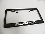 Deepro 1pc AMG Carbon Fiber License Plate Frame Cover Tag Holder