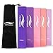 Victorem Mini Loop Resistance Bands - Exercise, Physical Fitness, Home Workout Training Set – Exercise, Fitness - Light Pink, Coral, Pink, Light Purple, Dark Purple