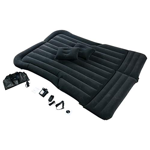 Yaesport SUV Air Mattress, Thickened Car Bed Inflatable Home Air Mattress Portable Camping Outdoor Mattress, Flocking Surface, Fast Inflation