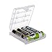 Bluecookies 5 PCS Battery Organizer AA AAA Batteries Storage Holder Case Box