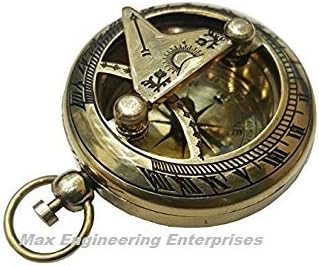 Safa Nautical Brass Sundial Compass - Brass Nautical Sundial,Brass Pocket Sundial Compass