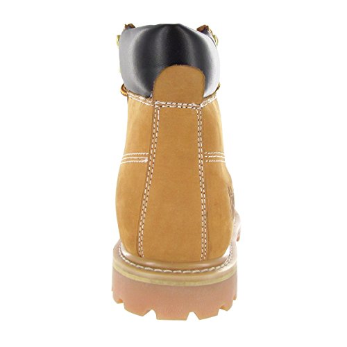 Safety Girl GS003-Tan-8.5M Steel Toe Work Boots - Tan - 8.5M, English, Capacity, Volume, Leather, 8.5M, Tan ()