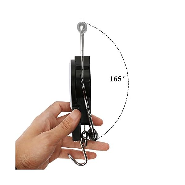 YOGAYET-Portable-Fishing-and-Luggage-Hanging-Hook-Multi-Purpose-Scale-With-Tape-Measure-Max-Weight-50lb22kg