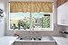 COTTON CRAFT -2 Piece 100% Jute Burlap Window Valance Set in Color Natural - Size 72 Inch by 16 Inch - Made from 100% Natural Jute