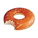 U.S. Pool Supply Giant 4 Foot Inflatable Donut Pool Ring Tube Float, Orange Mango Frosted with Sprinkles - Fun Kids Swim Party Toy - Summer Lounge Raft