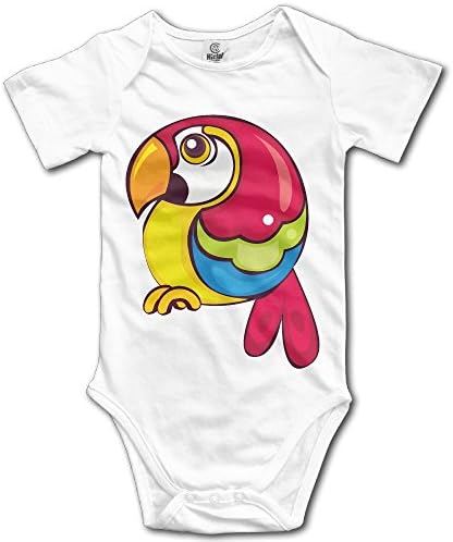Constellation Baby Climbing Clothes, Parrot Infant Baby Romper Jumpsuit White