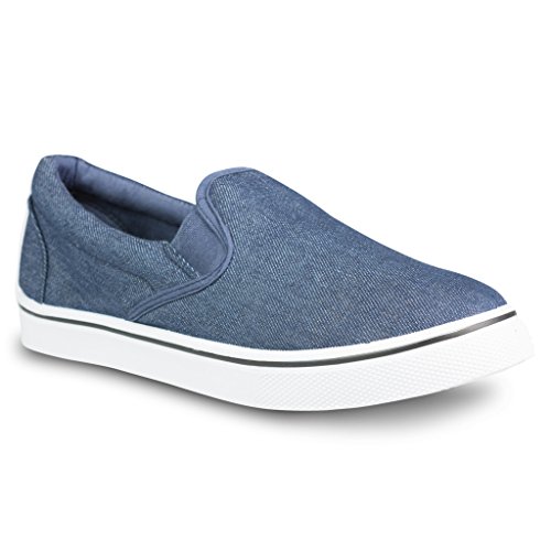 Influence Men's Gore Slip-On Casual Sneaker, DENIM, Size 12