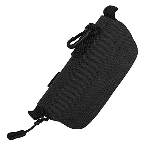 Efanr Eyeglasses Case MOLLE Modular Hardshell Sunglasses Case Tactical Zipper Eyeglass Holder Stand with Clip