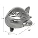JustNile Vintage Detail Engraved Tiny Exquisite Metal Piggy Bank/Savings/Coin/Money Box - Mini Airplane with Movable Wheels│Satin Brass Finish