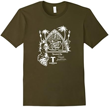 Mens Inside the Desert Oasis Room Tangaroa Tiki Tee T-shirt 2XL Olive