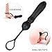 Vibrating Anal-Dildo-Vibrator-Butt-Plug with Penis Ring, 9 Speeds Silicone Rechargeable Waterproof Prostate Massager Bullet Sex Toy for Men, Women and Couples