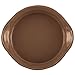 Rachael Ray Cucina Stoneware 3-Piece Round Casserole & Lid Set, Mushroom Brown