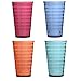 Splash 18-ounce Plastic Tumblers | set of 8 in 4 Assorted Colors