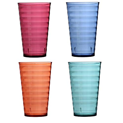 6 US+Acrylic+18+Ounce+Tumblers+Assorted