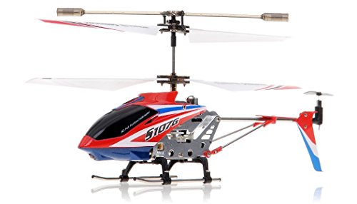Syma 3 Channel S107/S107G Mini Indoor Co-Axial R/C Helicopter w/ Gyro (Red American Flag Color)
