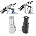 Trenztek Bike Handlebar Riser Bicyle Fork Stem Extender Head Up Raiser Aluminum Alloy (Black)