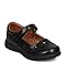 School Rider FB48 Leatherette Daisy Mary Jane Uniform Shoe (Toddler Girl/Little Girl/Big Girl) - Black (Size: