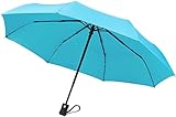 Crown Coast Turquoise Travel Umbrella - 60 MPH Windproof Lightweight for Men Women and Kids, Compact Travel Umbrellas in Multiple Colors