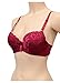 WHITE APPAREL Women's Full Cup Push Up Lace Bras (Pack of 6)