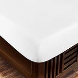 Zen Home Luxury Fitted Sheet (2-Pack) - 1500 Series Luxury Brushed Microfiber w/ Bamboo Blend Treatment - Eco-friendly, Hypoallergenic and Wrinkle Resistant - King - White