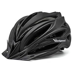 VICTGOAL Fietshelm Heren met Vizier Afneembare Zonbescherming Kap en LED Licht Fietshelmen Volwassenen Heren Dames…