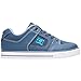DC Pure Elastic Skate Shoe, Blue, 5 M US Big Kid