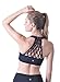 Queenie Ke Women's Medium Support Hand-Knited Nest Back Sport Fast Lane Bra Size L Color Black Pro