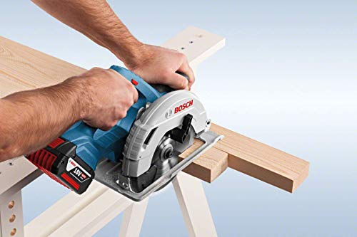 Bosch Professional 18V System Akku-Handkreissäge GKS 18V-57 (inkl. 1x5.0 Ah GBA18V Akku, Schnellladegerät GAL 18V-40, 1x… – Bild 6