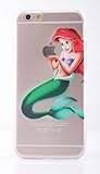 ROXX Fairy Tale Soft Rubber TPU Silicone Cases Featuring Disney Snow White Eating Apple Elsa Frozen Olaf Ariel Holding for iPhone 6 (4.7) - Silicone Case - Ariel