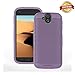 Wireless PROTECH Compatible with/Replacement for Durable Slim Flex Case for Kyocera DuraForce Pro, Phone Models E6810, E6820 and E6830 (Purple)