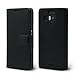 OZBO Black Faux Leather - Wallet Cell Phone Protective Cases - For Microsoft Lumia 950 xl Case - With Card Slots - And Kickstand