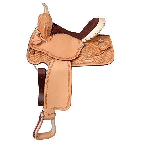Silver Royal Stetson Barrel Saddle 15.5 Light Oil