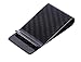 ALSTON Ultra light and Slim Carbon Fiber Money Clip - Genuine 3K Weave Black Light- Fits Up To 15 Cards