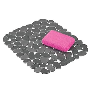 mDesign – Gootsteenmatje – gootsteenbeschermer – te gebruiken in gootstenen ter bescherming van oppervlakken en afwas…