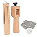 Yaetek Strip and Strap Cutter Craftool Leather DIY Hand Cutting Tool Wood Adjustable with Blades
