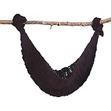 JISEN® Baby Newborn Photography Props Hammock Handmade Crochet Knitted Unisex Baby Cap Outfit photo prop (Brown)