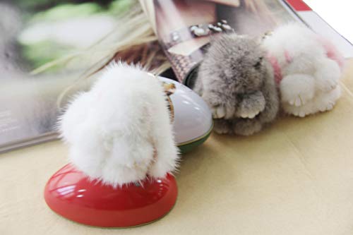 YISEVEN Mini Plüsch Kaninchen Schlüsselanhänger Osterhase Anhänger Fell Kuscheltier Hase Bommel Türdekoration Häschen… – Bild 5