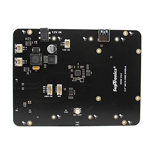 Geekworm Raspberry Pi 3 B+ (B Plus) / 3B 3.5 inch SATA HDD Storage Expansion Board, X830 V2.0 3.5" Mobile Hard Disk Disk Module for Raspberry Pi 3 Model B+ (B Plus)/3 Model B/Rock64 - Thumbnail 4