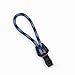 25 Premium Zipper Pull Cord Ends | Made in USA | Make Your Own Paracord Craft & Accessory Cord Projects | DIY Replacement Zipper Fixer (Black)