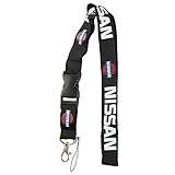 Lanyard Keychain Holder Keychain Key Chain Black Lanyard Clip with Webbing Strap (Nissan)