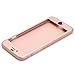 iPhone 6S Plus Case, Pandawell 360 Degree All-round Full Body Protection Hard Slim Case with Tempered Glass Screen Protector for Apple iPhone 6 Plus/6S Plus 5.5 inch (Rose Gold)