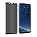 YCFlying Galaxy S8 Plus Privacy Screen Protector, S8 Plus Premium [3D Curved] [Case Friendly] [Anti-Scratch] 9H Hardness Tempered Glass Film Screen Protector for Samsung Galaxy S8 Plus (Black)