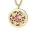 Essential Oil Diffuser Necklace by Inner Tundra - 24K Gold Plated Stainless Steel Aromatherapy Necklace