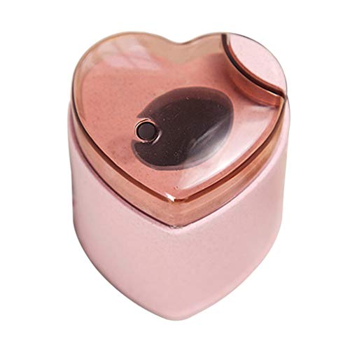 Kofun Toothpick Holder, European Nordic Style Automatic Hand Press Toothpick Holder Storage Box Dispenser Container Wheat Straw Household Table Decoration Pink