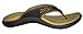 Neat Feat Men's Zori Sport Orthotic Slip-on Sandals Flip Flop, Black/Tan, 8 D US