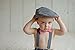 Born to Love - Baby Boy's Hat Grey Herringbone Driver Page Boy Cap
