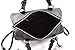MICHAEL Michael Kors Womens Grayson Faux Leather Satchel Handbag Black Large