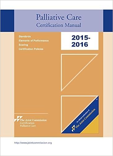 2015 2016 Palliative Care Certification Manual By Joint