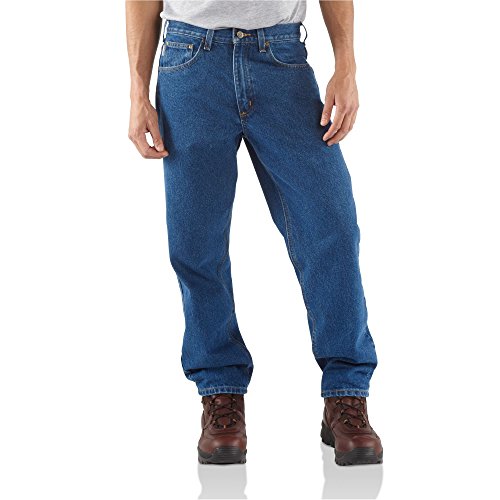 CARHARTT B17 DST 35 34 Relaxed Fit Jean Pants, Dark Stone, S